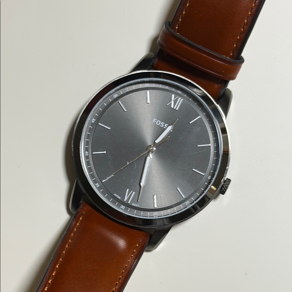 Men’s Fossil Black Dial Watch 44mm